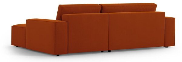 Rozkladacia rohová pohovka v tehlovej farbe (pravý roh) Jodie – Micadoni Home