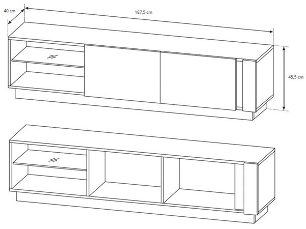 ARCO - CITY dub artisan 187, TV-stolík