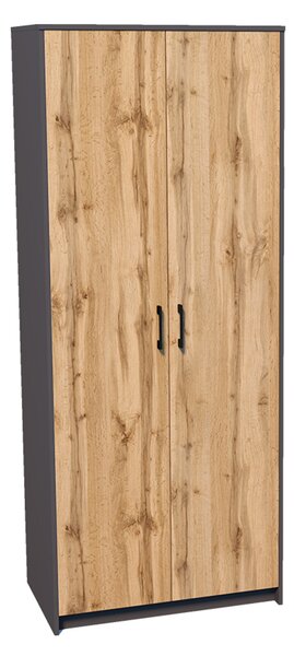Skriňa Wiktoria 2D Combi SZ05 Grafit/dub wotan