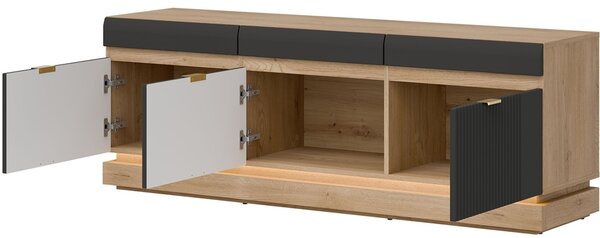 MILTON antracit ML01, skrinka pod TV