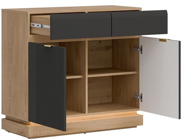 MILTON antracit ML02 komoda