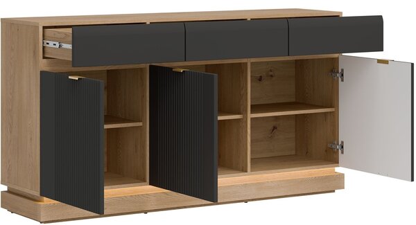 MILTON antracit ML03 komoda