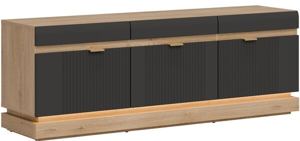 MILTON antracit ML01, skrinka pod TV