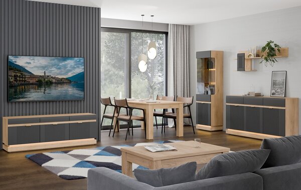 MILTON antracit ML03 komoda