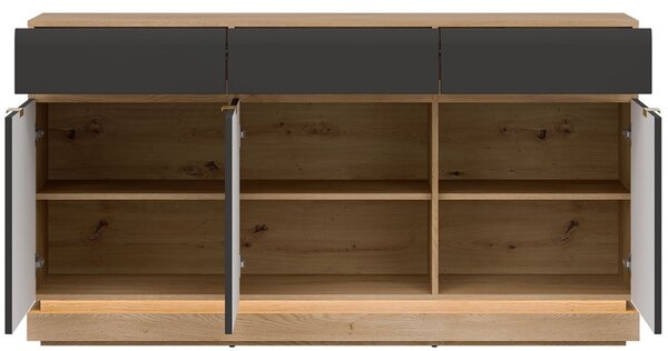 MILTON antracit ML03 komoda