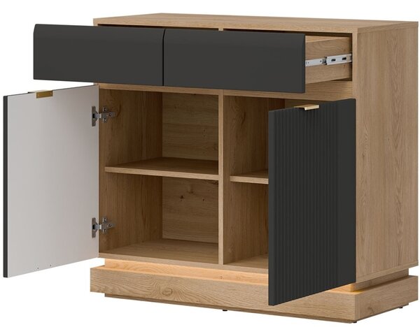 MILTON antracit ML02 komoda