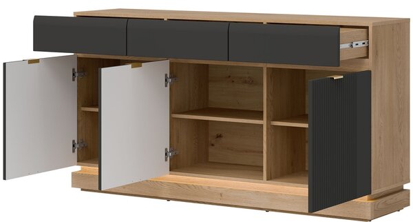 MILTON antracit ML03 komoda