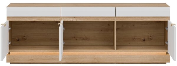 MILTON biela ML01, skrinka pod TV