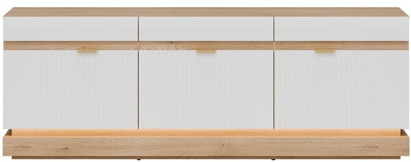 MILTON biela ML01, skrinka pod TV