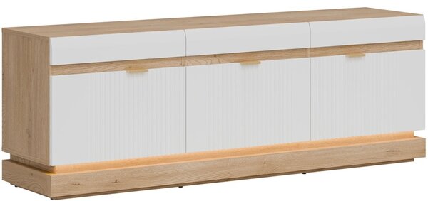 MILTON biela ML01, skrinka pod TV