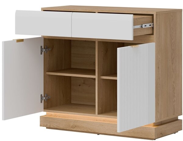 MILTON biela ML02 komoda