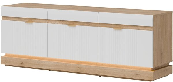 MILTON biela ML01, skrinka pod TV