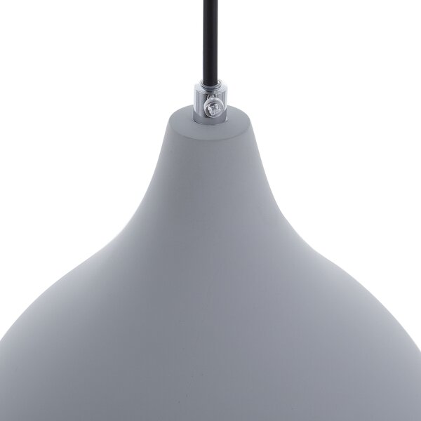 Závesná lampa svetlosivá betónový vzhľad škandinávsky moderný štýl stropné svetlo obývačka jedáleň