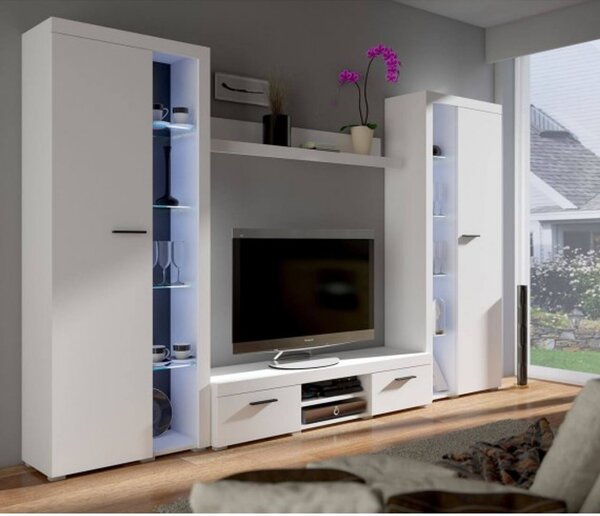 Obývacia stena OLIMP XL biela Bez LED osvetlenia