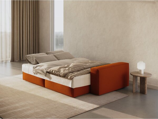 Rozkladacia pohovka v tehlovej farbe 247 cm Jodie – Micadoni Home