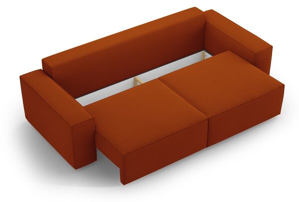 Rozkladacia pohovka v tehlovej farbe 247 cm Jodie – Micadoni Home