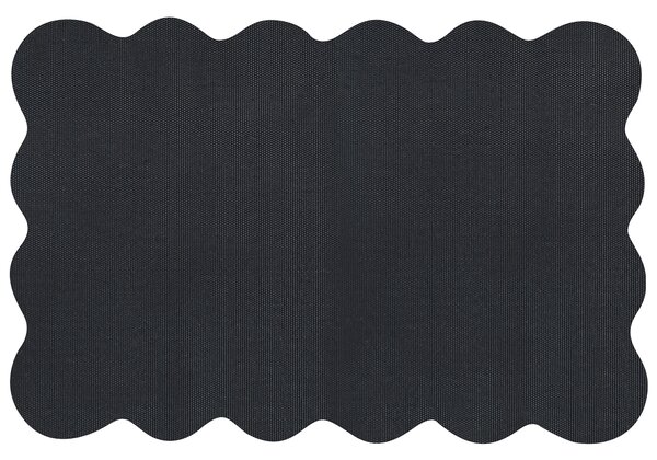 Rohožka prírodná prírodné kokosové vlákno 60 x 90 cm PVC povlak protišmyková jednofarebná rohož vlnitý dizajn do interiéru moderná