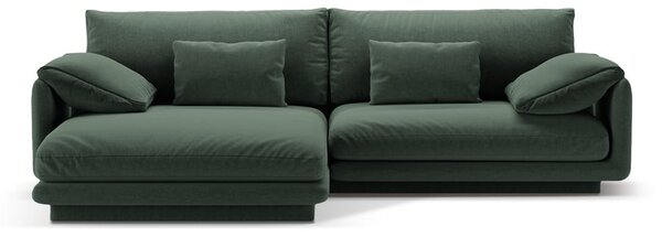 Tmavozelená rohová pohovka (ľavý roh) Torino – Micadoni Home