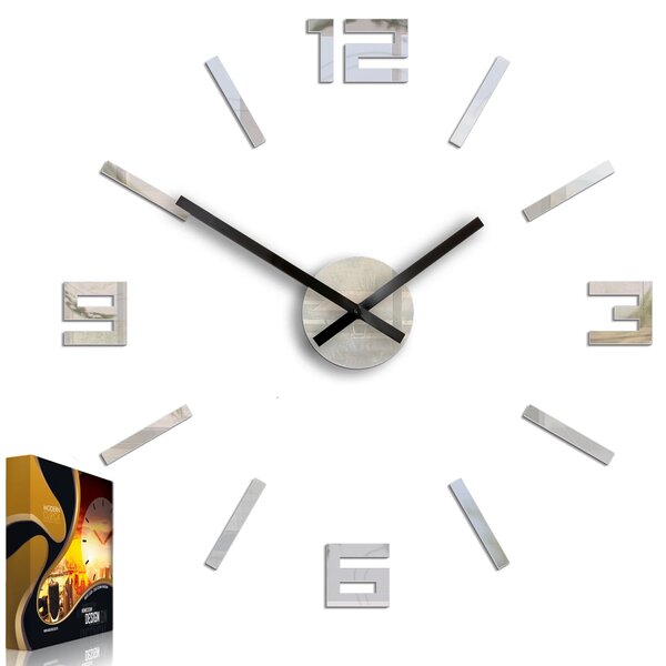 ModernClock 3D nalepovacie hodiny Reden zrkadlové