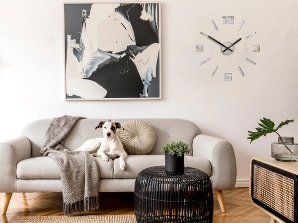 ModernClock 3D nalepovacie hodiny Reden zrkadlové