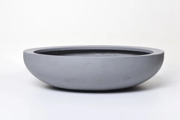 Okrasná miska PLANA, sklolaminát, Ø 54 cm x výška 14 cm, betón design