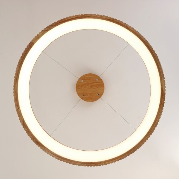 Brilagi - Závesný LED luster na lankách FALCON WOOD MODERN LED/60W/230V pr. 80 cm drevo