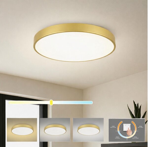 Brilagi - LED stropné svietidlo POOL LED/60W/230V 3000/4000/6000K pr. 60 cm zlaté