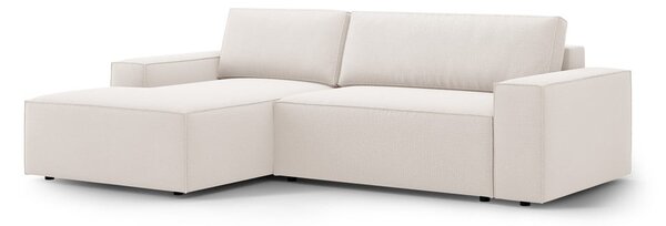 Béžová rozkladacia rohová pohovka (ľavý roh) Jodie – Micadoni Home