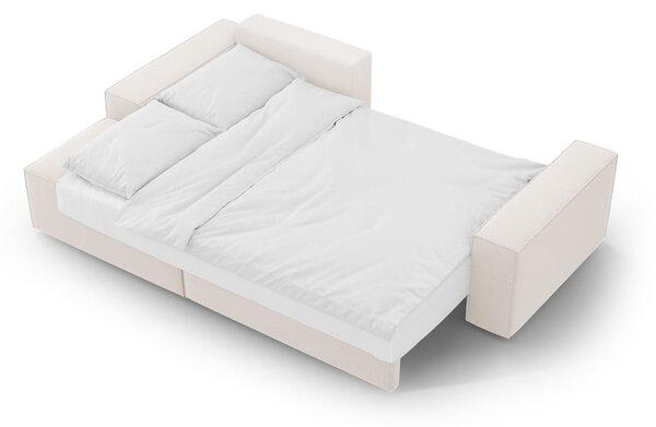 Béžová rozkladacia rohová pohovka (ľavý roh) Jodie – Micadoni Home