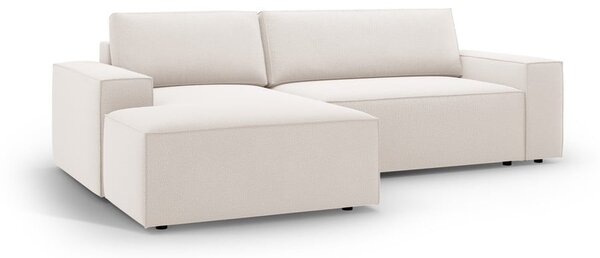 Béžová rozkladacia rohová pohovka (ľavý roh) Jodie – Micadoni Home