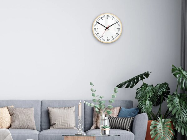 ModernClock Nástenné hodiny Piano biele