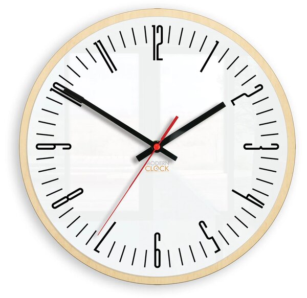 ModernClock Nástenné hodiny Piano biele