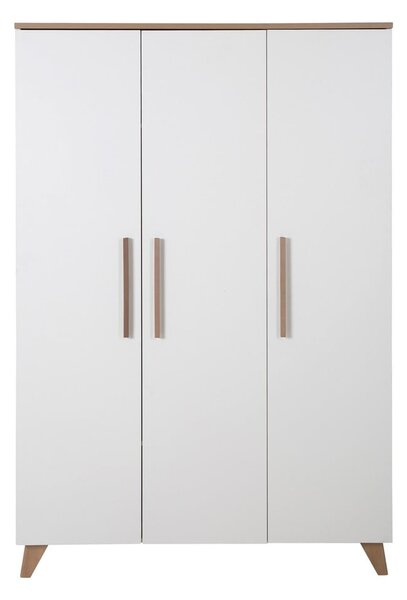 Biela detská šatníková skriňa 118x190 cm – Roba