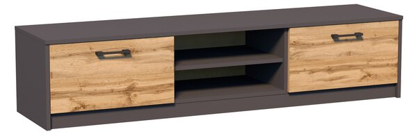 TV stolík REMUS - K028 Biela - dub sonoma