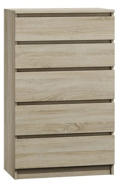 Komoda 5 zásuviek Malva Dub Sonoma