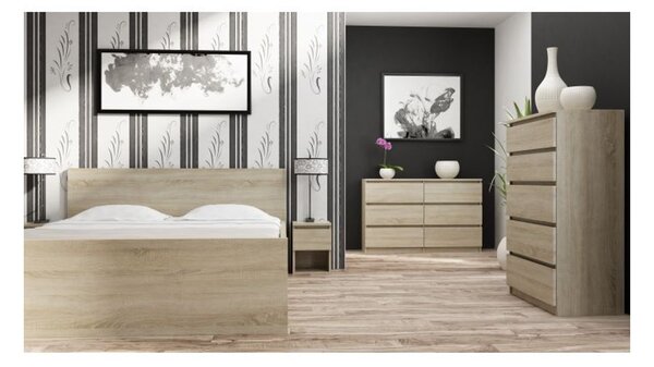 Komoda 5 zásuviek Malva Dub Sonoma