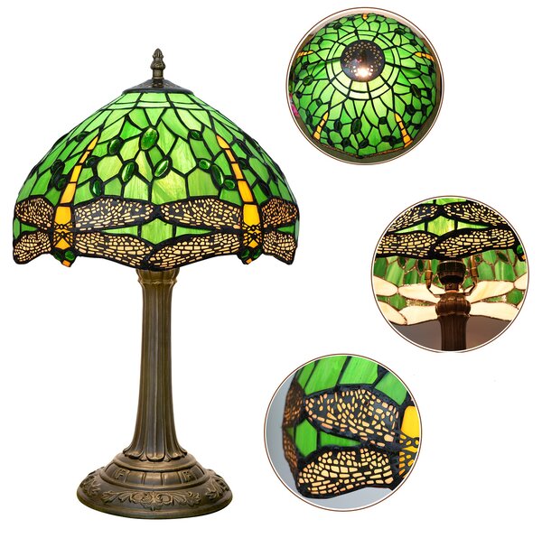 Dragon Green stolná lampa tiffany 223