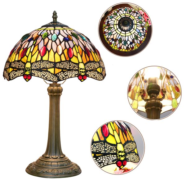 Dragon Color stolná lampa tiffany 224