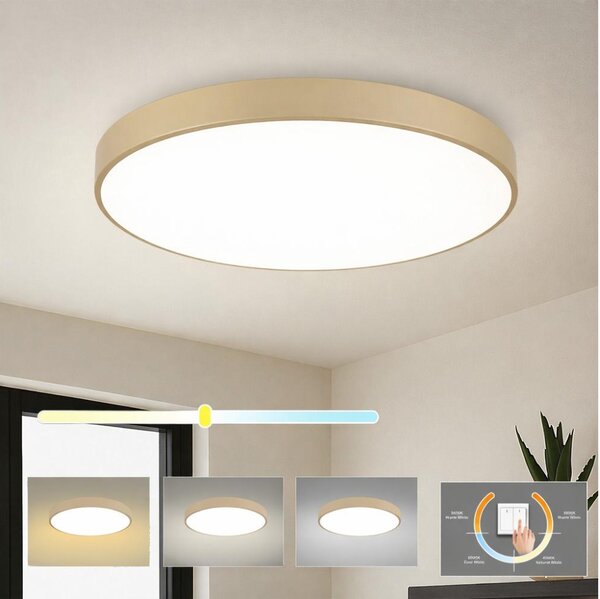 Brilagi-LED Stropné svietidlo POOL LED/100W/230V 3000/4000/6000K pr. 80 cm béžové