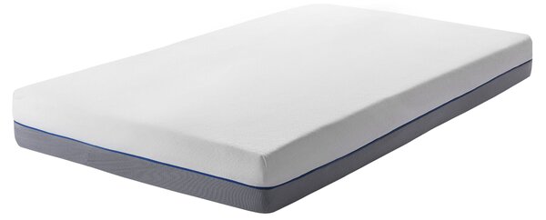 Matrac z pamäťovej peny biely 80 x 200 cm tvrdý so snímateľným poťahom na zips