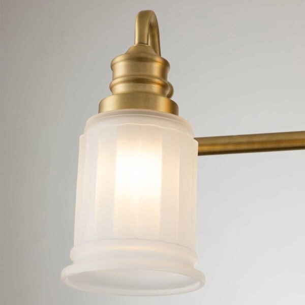 Quoizel QZ-SWELL4-BB-BATH-LED Kúpeľňové nástenné svietidlo SWELL 4xG9/3W/230V IP44 zlaté