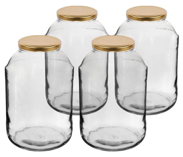 Browin Sada zaváracích pohárov s viečkom Twist, 4 l, 4 ks