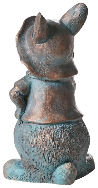 Dekoratívna figúrka hnedá MgO 37 cm soška zajac králik jarné doplnky moderný štýl záhrada obývacia izba