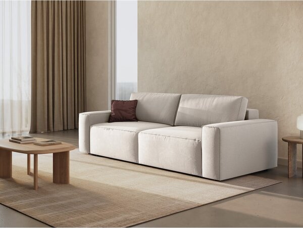 Béžová rozkladacia pohovka 247 cm Jodie – Micadoni Home