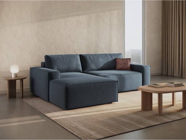 Modrá rozkladacia rohová pohovka (ľavý roh) Jodie – Micadoni Home