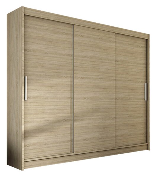 Veľká šatníková skriňa ASTON II dub sonoma šírka 250 cm