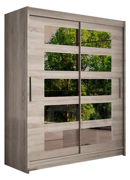 Veľká šatníková skriňa WESTA V trufla šírka 150 cm