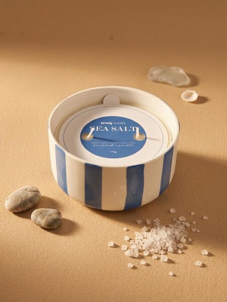 Sinsay - Sviečka Sea Salt - tmavomodrá