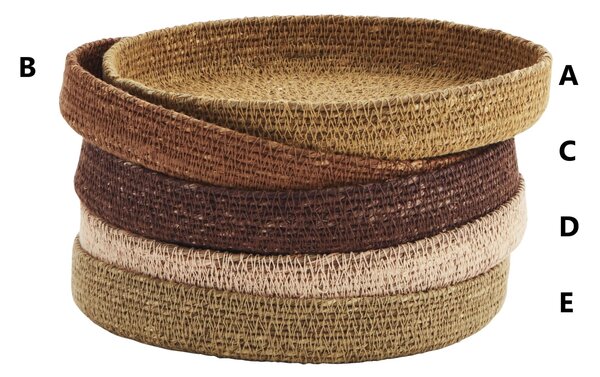 Okrúhly košík Seagrass Multicolour B