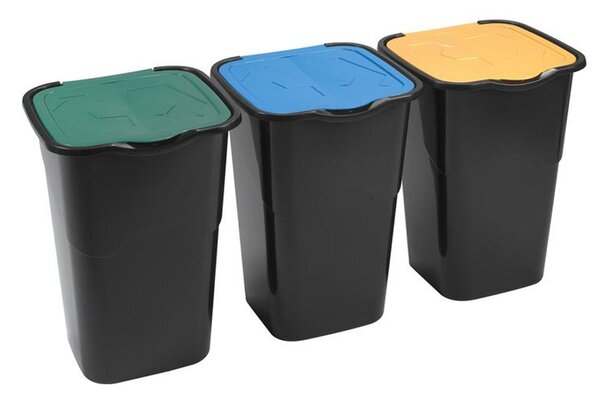 Heidrun Plastový kôš na odpadky HEIDRUN 3x50l